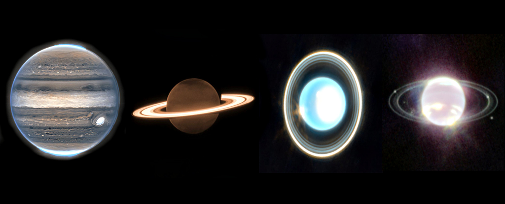 Webb Captured Astonishing Views of the Four Solar System’s Giants